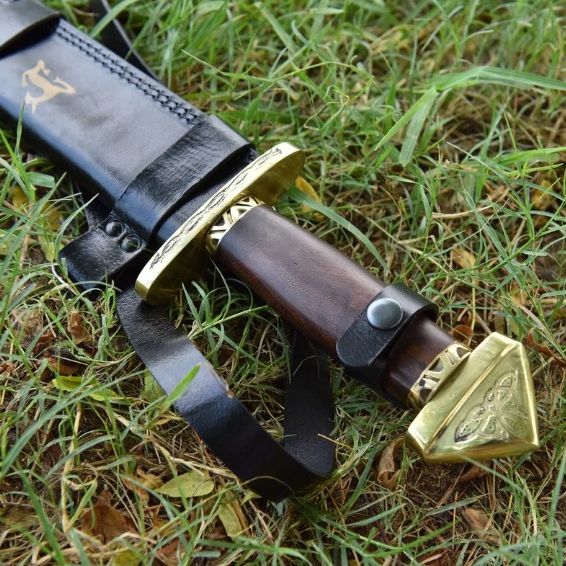 7th Century Medieval Damascus Steel Lang Saex Norse Viking Sword 4jpg