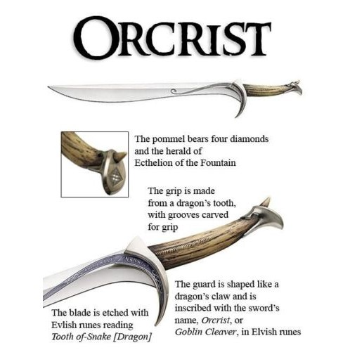 The Hobbit Movie sword for salejpg