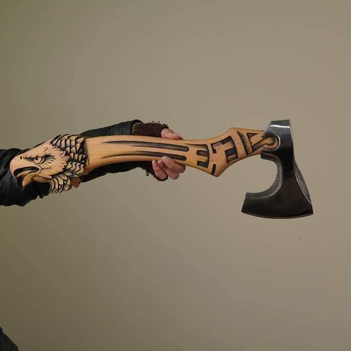 Carbon Steel Bearded Axe
