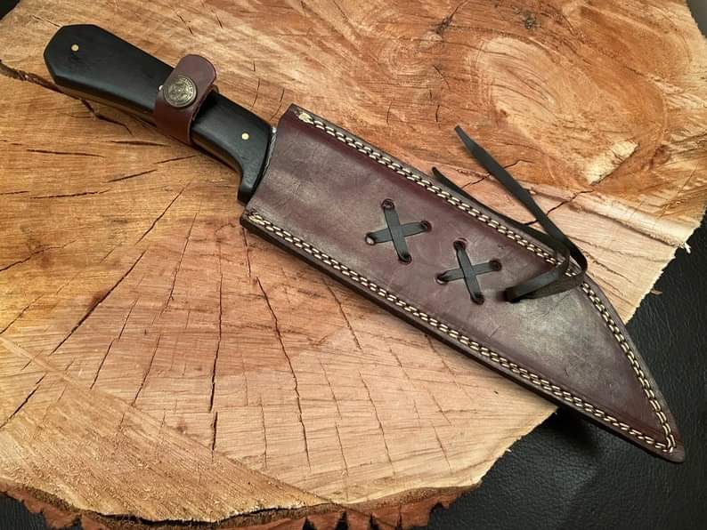 Steel Hunting Knife with Sheath