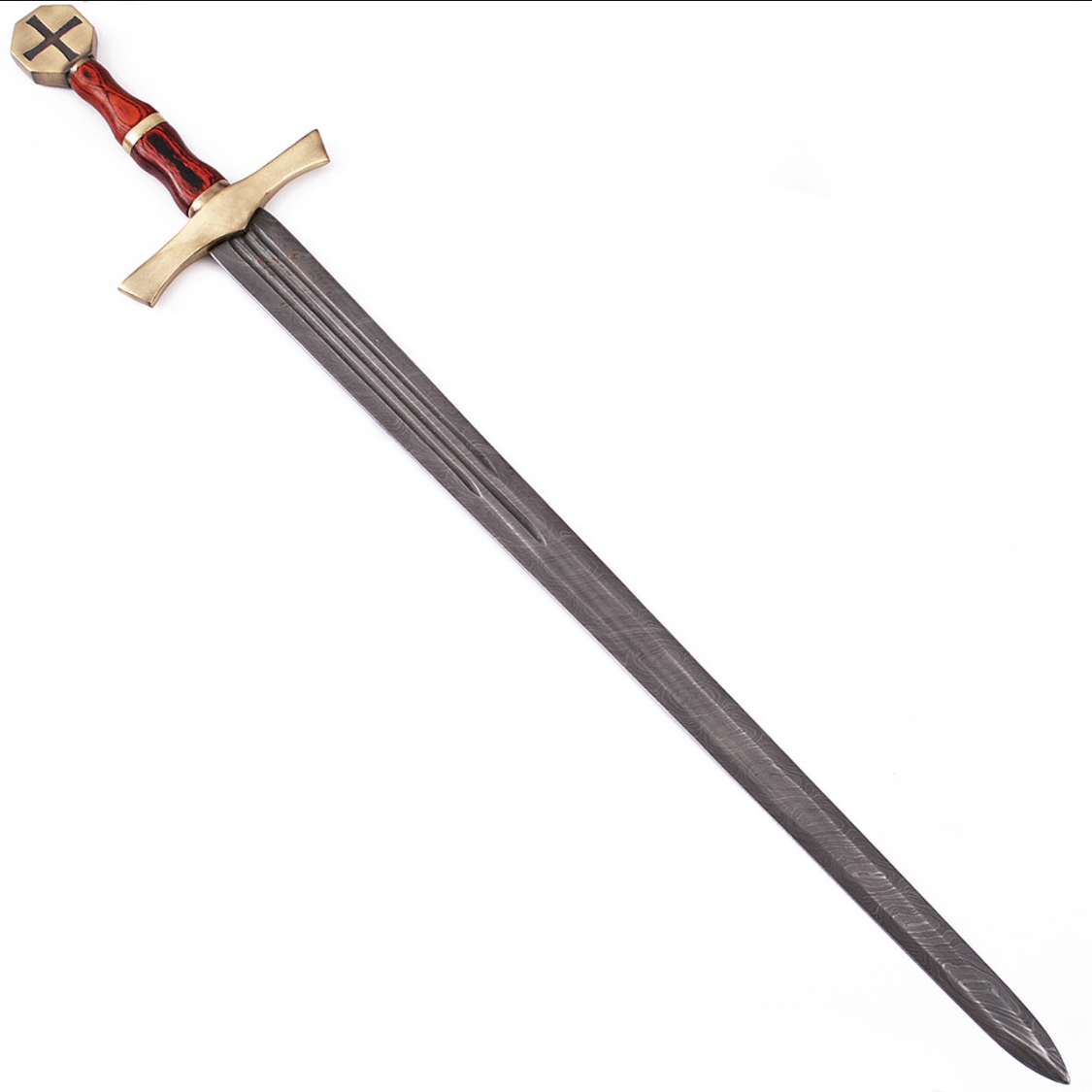 Holy Knights Damascus Steel Templar Knight Swordspng