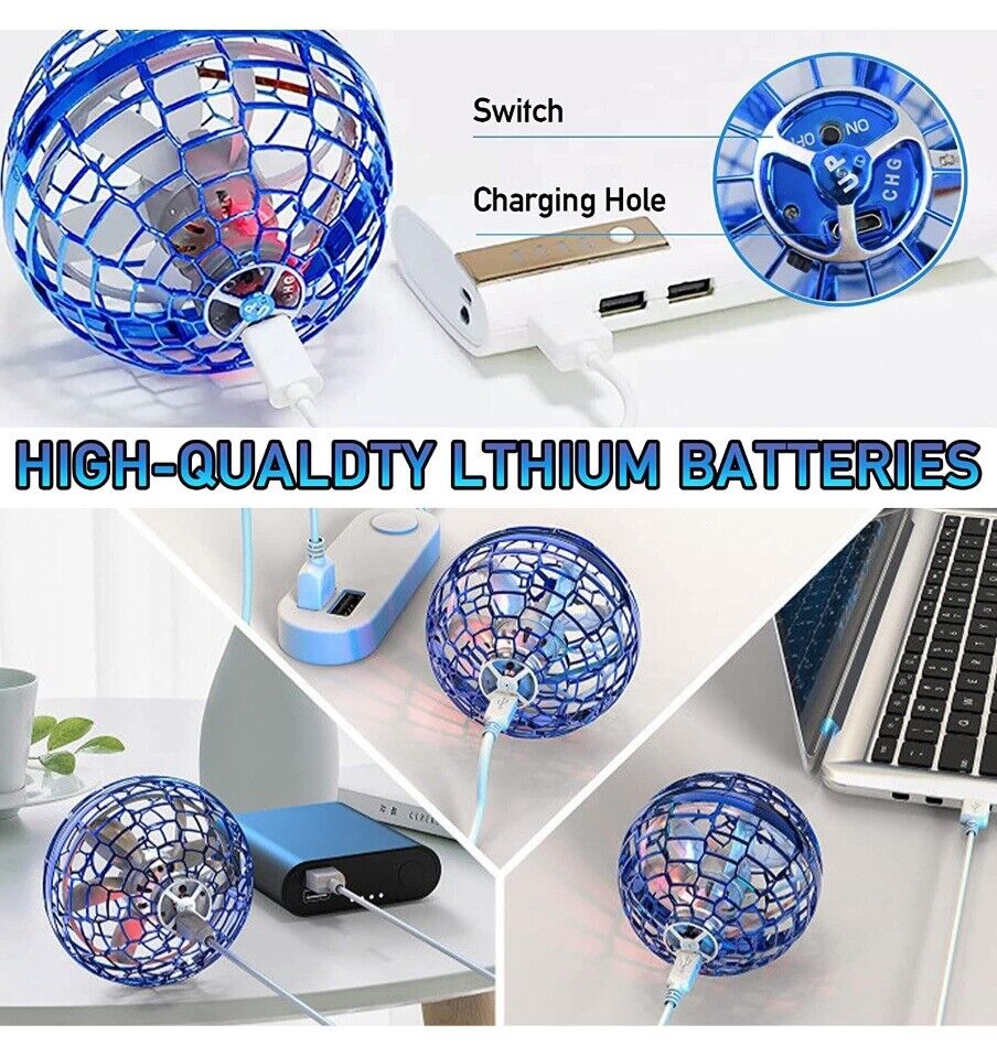 Drone Flying Ball Toy Magic Space LED Lights 3