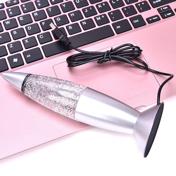 Silver Glitter Lava Lamp 5