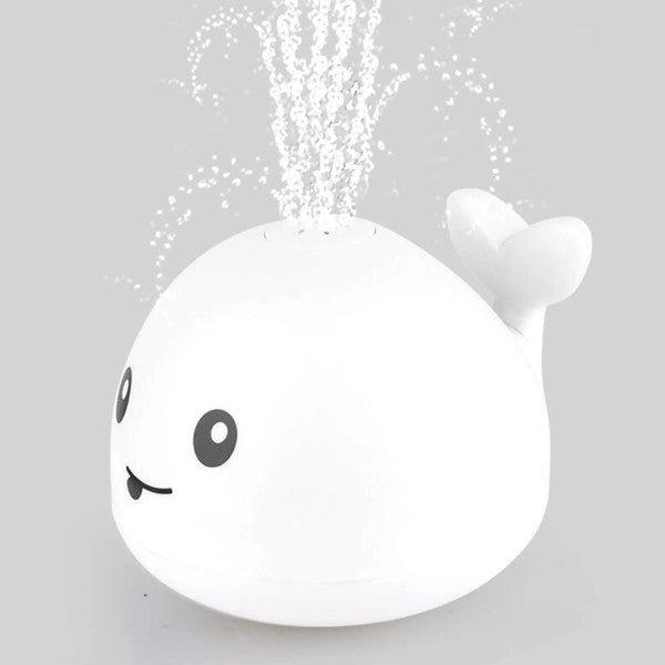 Light Up Whale Bathtub Toy For Kids White