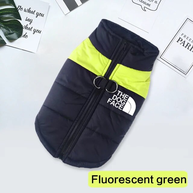 FKcnWaterproofWarmDogClothesPetCoatWinterVestPaddedZipperJacketDogClothingforSmallMed