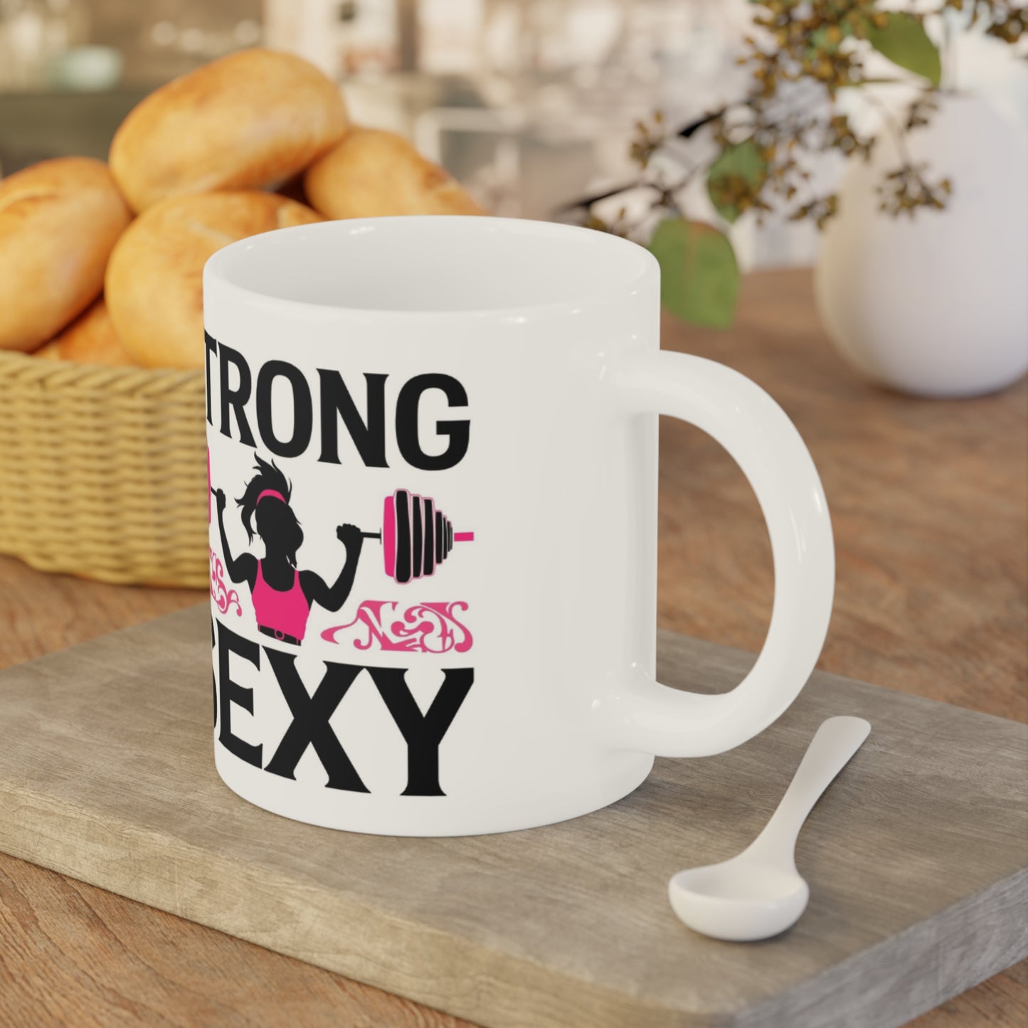 Mug — "Strong is the New Sexy" Weightlifting Fitness Coffee Mug