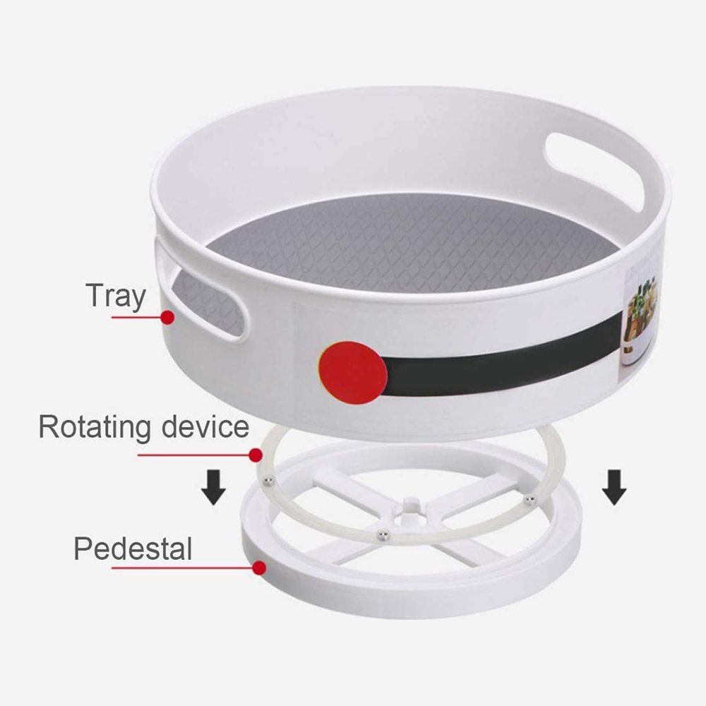 Anti-Skid 360° Rotating Storage Tray 5