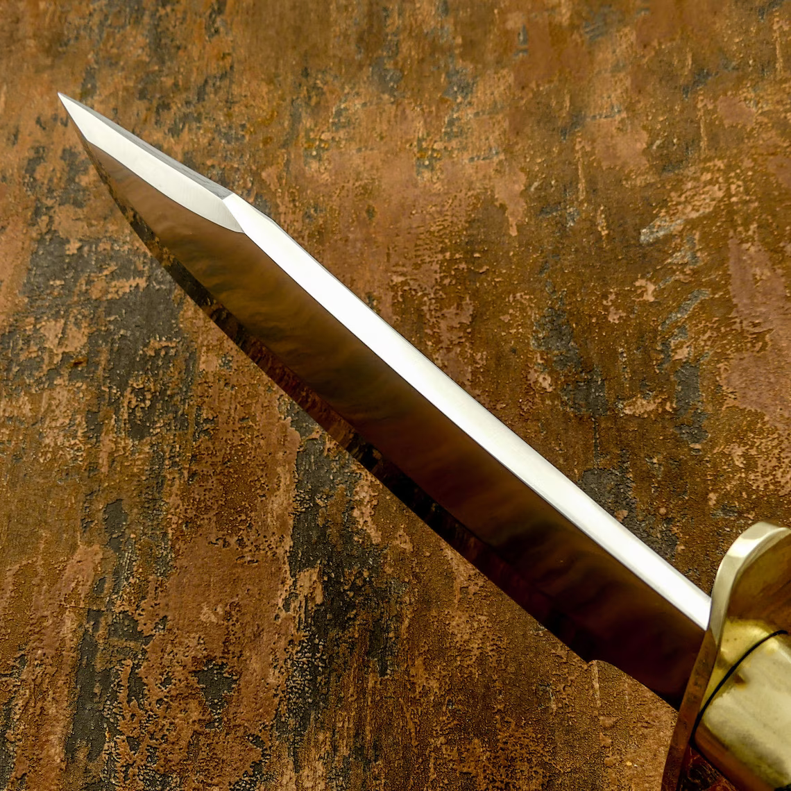 Custom Handmade Beautiful D2 Steel Hunting Bowie Gift For Him 4