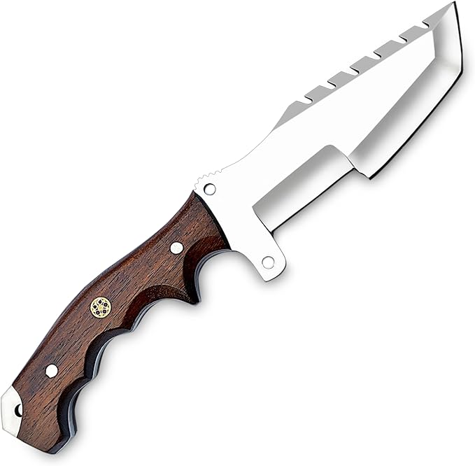 Handmade D2 Tracker Knife With Sheath For Outdoor Survival Camping Bushcraft Fixed Blade Hunting K 5