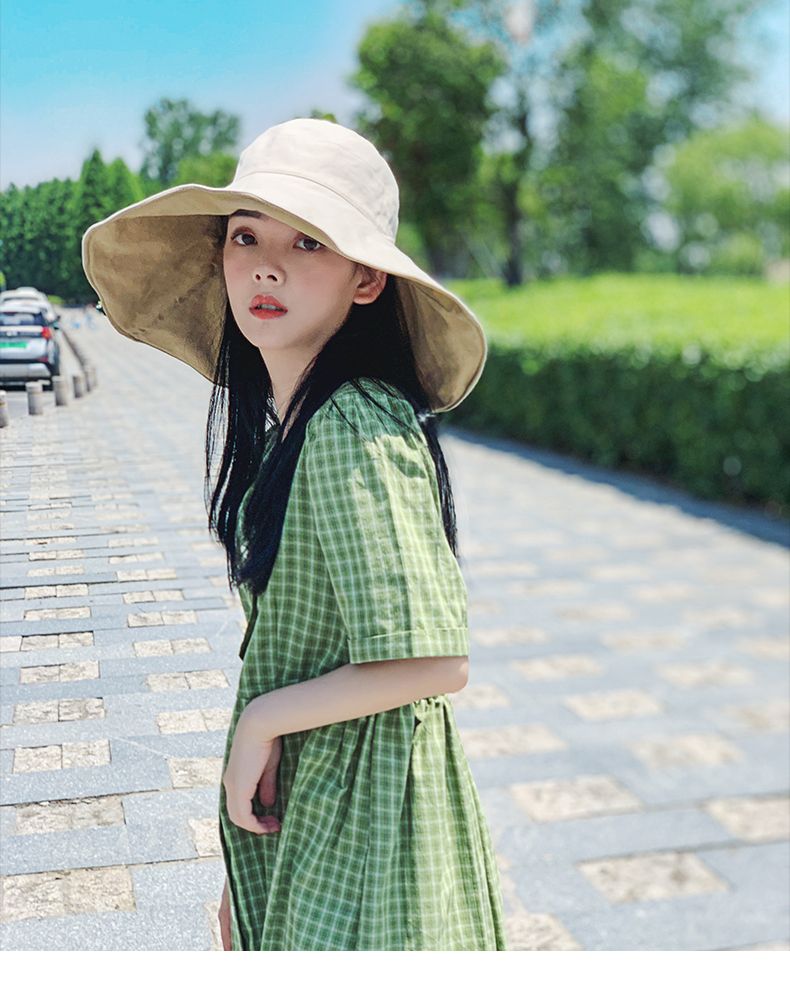 Double Sided Sun Protection Hat Anti UV Protection Beach Hat For Summer 16