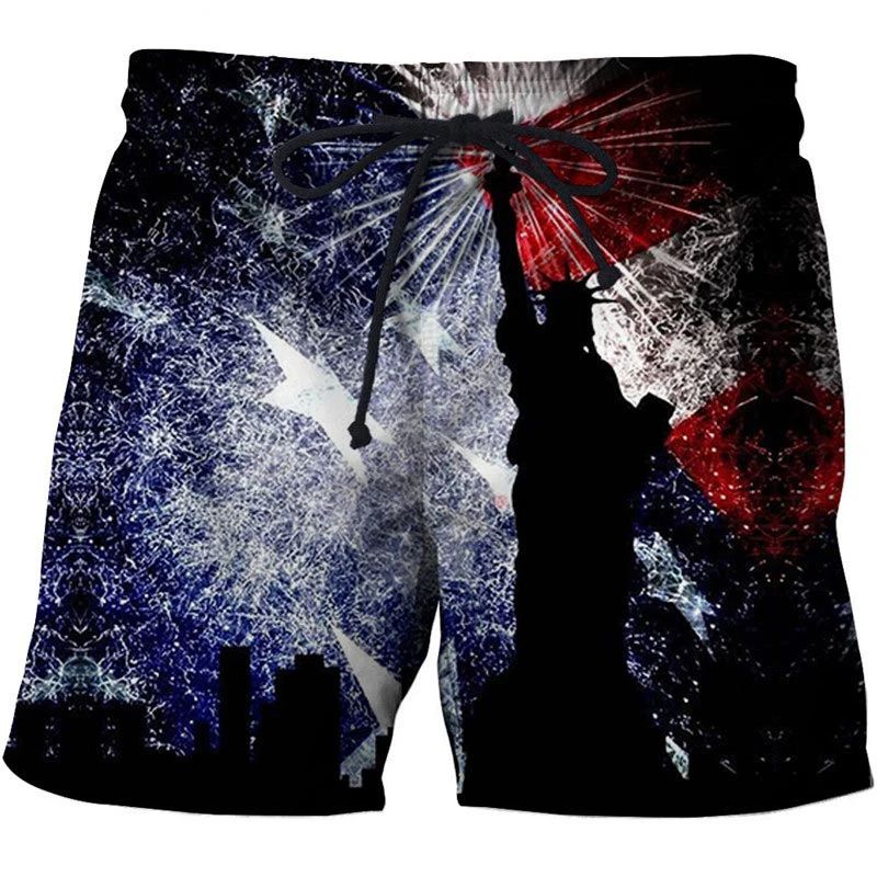 Hawaii National Flag Board Shorts Pants 3D Printed Casual Swim Wear for Sunny Beach Days