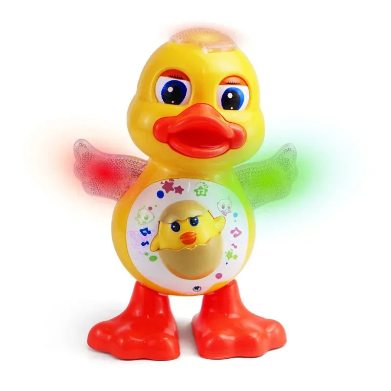 Interactive Dancing Duck Flashing Light Shaking Body Musical Fun Adorable Electric Toy for Chi