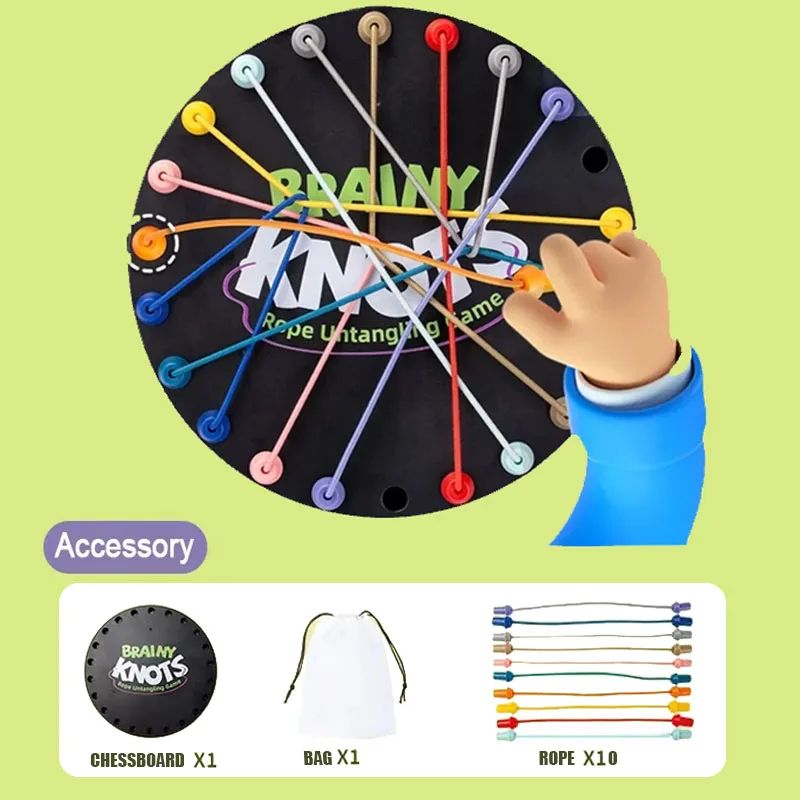 Chain Triangle Chess Game Triggle Rubber Band Battle Set For Family Kids Educational Interactive B