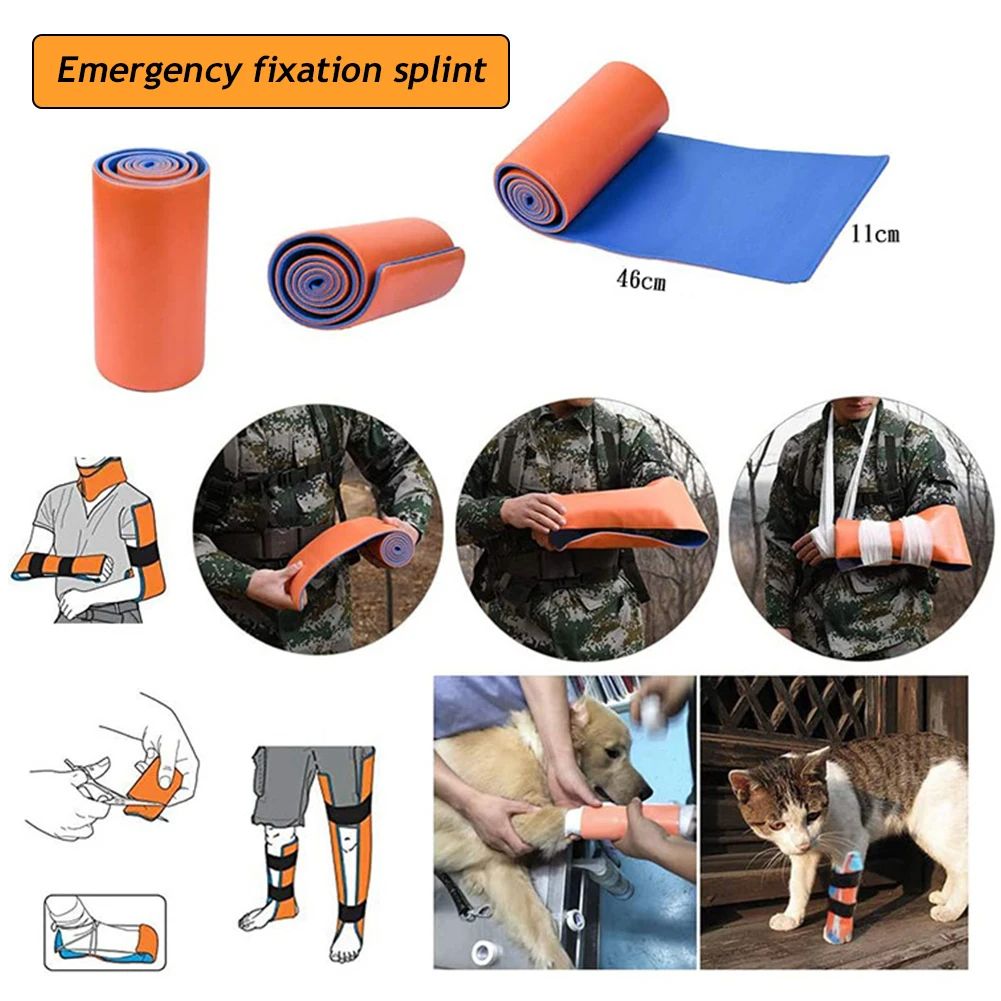 Emergency Kit Essential CARBOU Universal Aluminum Splint Roll For First Aid Outdoor Travel Medical 5