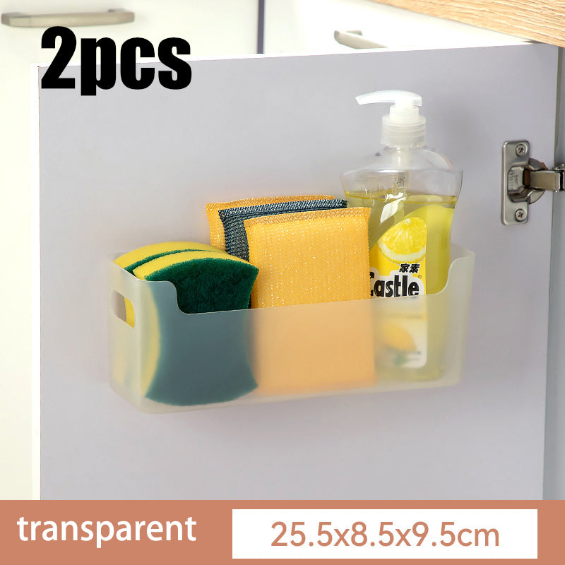 NonPerforated Clish Film Rack Inside Cabinet Wall Shelf Spice Rack Dish Drying Rack For Kitchen 13