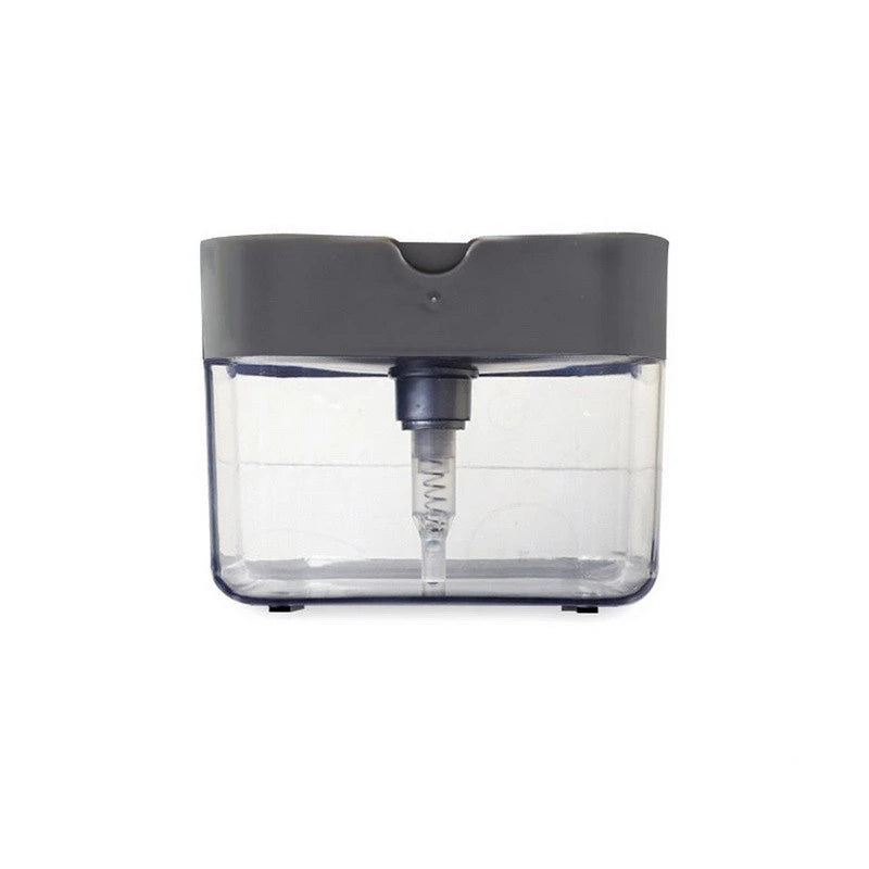 Portable Soap Dispenser for Kitchen Detergent Press Dishwashing Pot Cleaner with Pak Clean Cloth