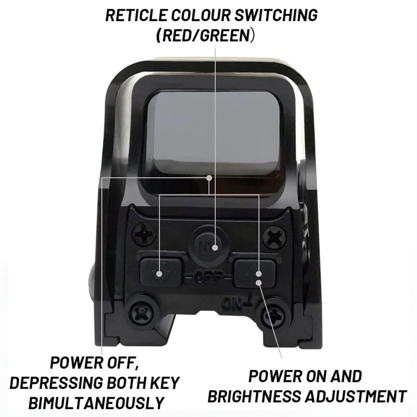 Holographic Sight Red Dot Scope Green Red Dot Reflex Optics 5