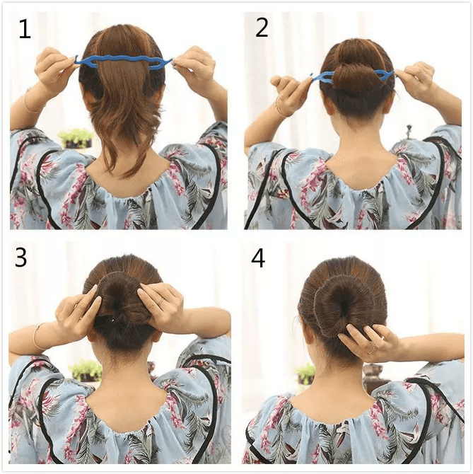 Hair French Braid Topsy Tail Clip Styling Stick DIY Bun Maker Tool 2