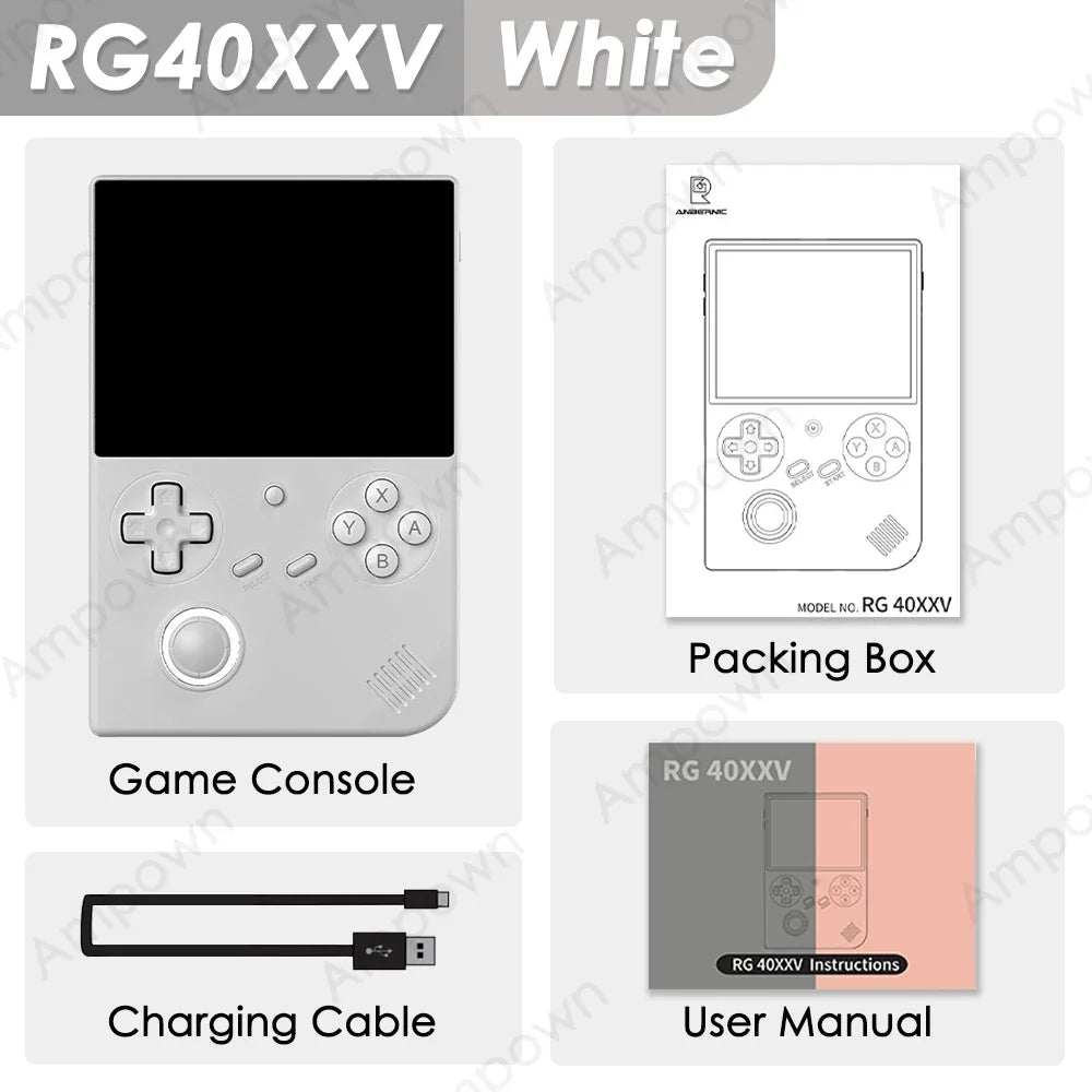 Retro Game Console With 4 IPS Display Portable RG 40XXV For PSPPS1 N64 Games TV Output Dual TF Car 7