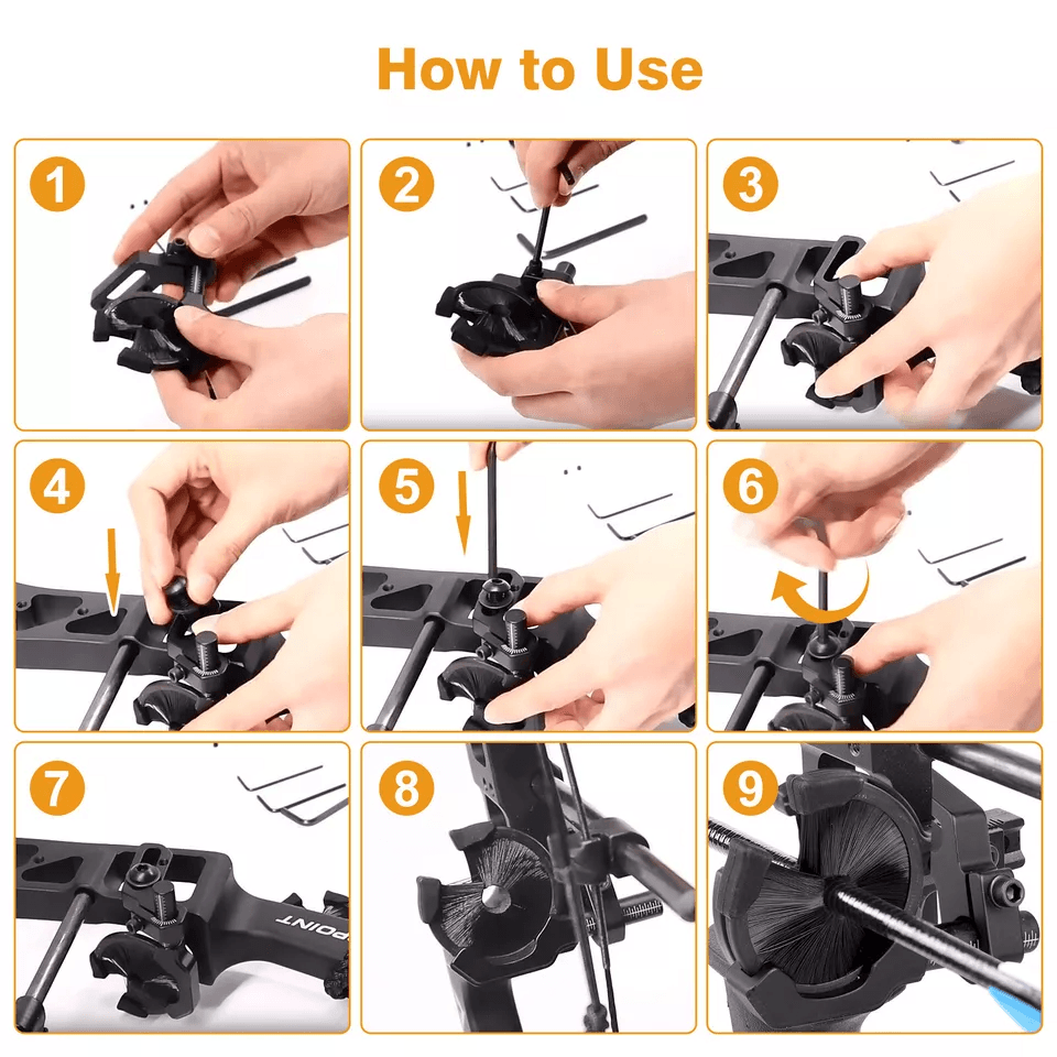 Adjustable Brush Arrow Rest For Compound Recurve Bow Ambidextrous Archery Accessory For Target Shoo 3