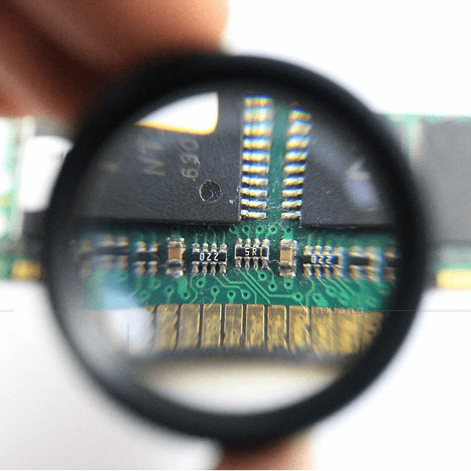 40X Magnifying Glass Portable Zinc Alloy Magnifier Lens For Jewelers Coins Stamps And Antiques 5