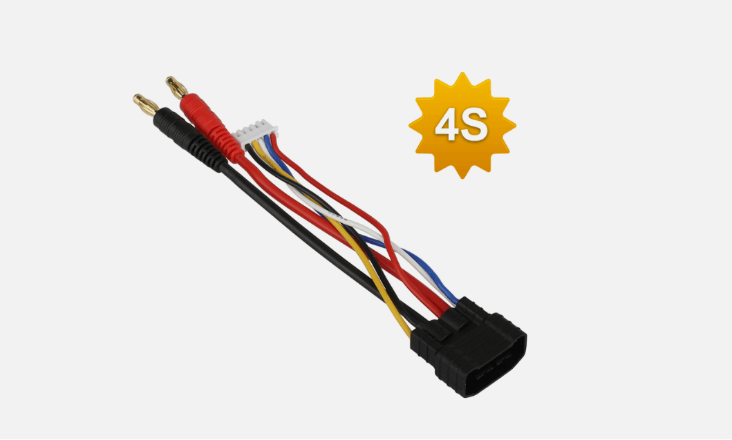 4S3S RC Lipo Battery Bullet Connector Cable Adapter For Traxxas TRX Cars 4mm Banana Plug 14AWG JSTX 7