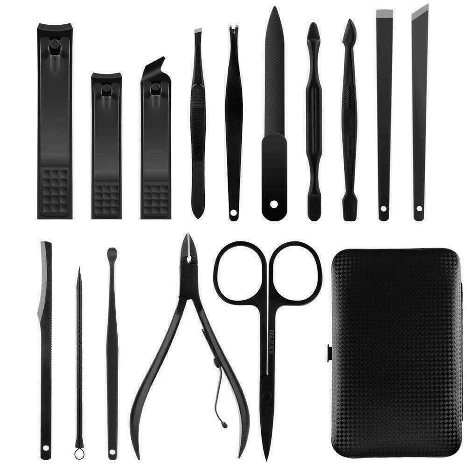 15Piece Manicure And Pedicure Set For Men And Women Premium Stainless Steel Nail Clippers Scissors 11