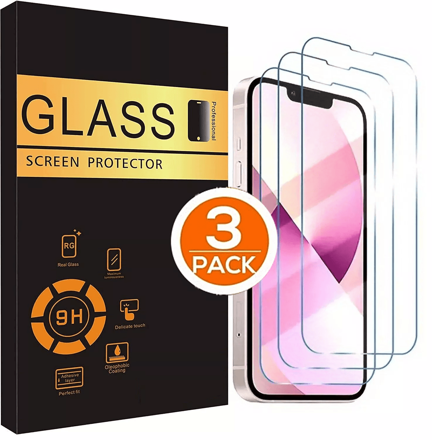 3Pack Tempered Glass Screen Protector For IPhone 16 16 Plus 16 Pro 16 Pro Max Ultimate Protection 8