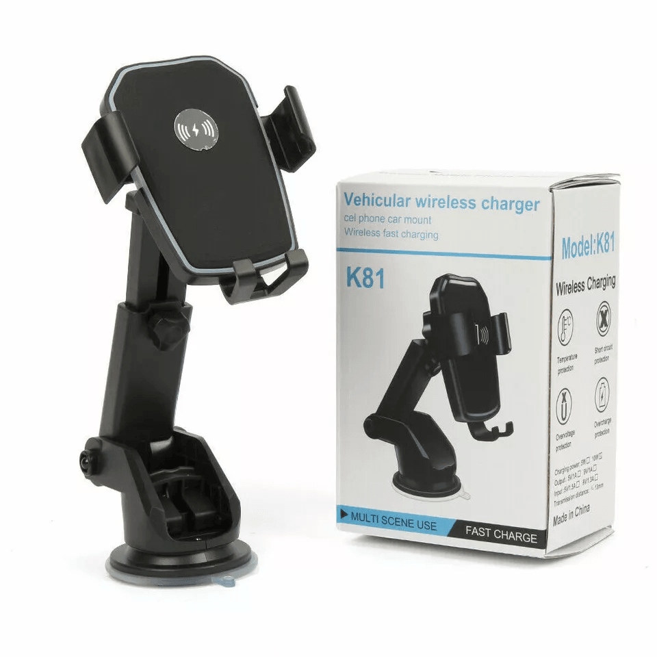 Wireless Fast Charging Car Charger Mount Holder Stand Gravity Auto Clamp Phone Cradle For Mobile De 8