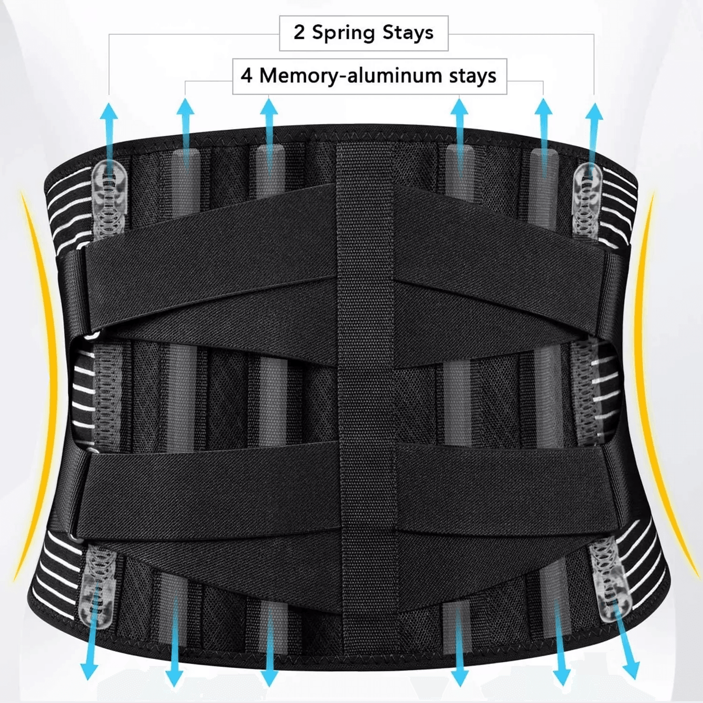 Adjustable Lower Back Brace Lumbar Support Waist Belt For Men And Women Pain Relief Posture Correc 13