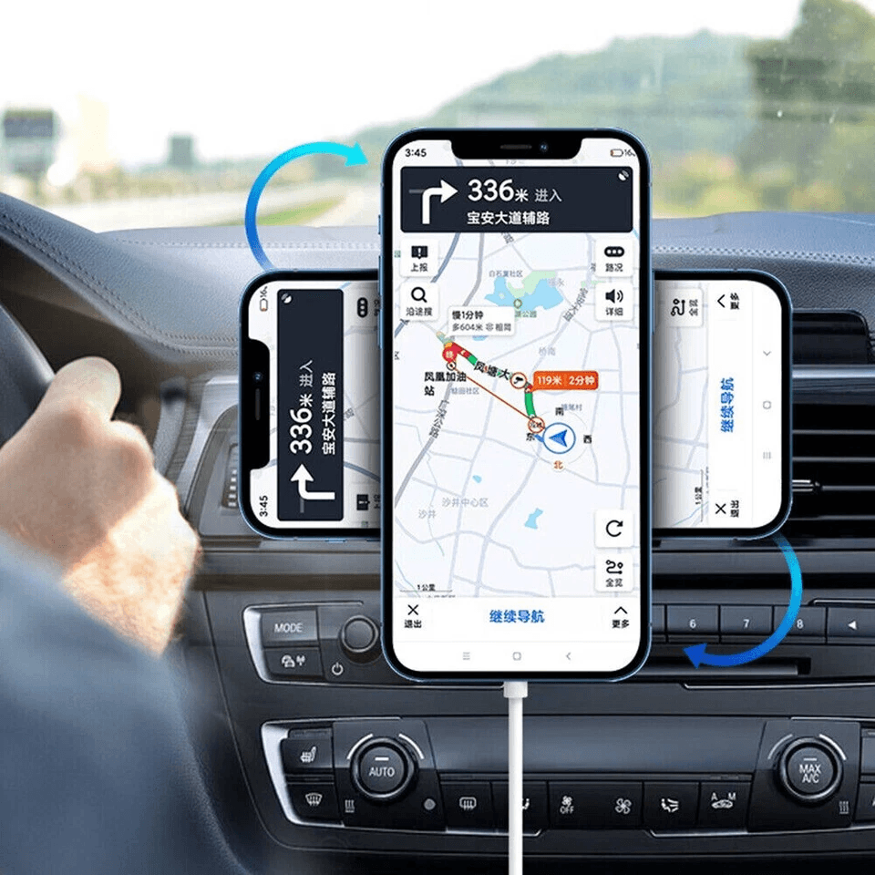 MagSafe Magnetic Car Mount Wireless Charger For IPhone Air Vent Phone Holder With Fast Charging Sup 5