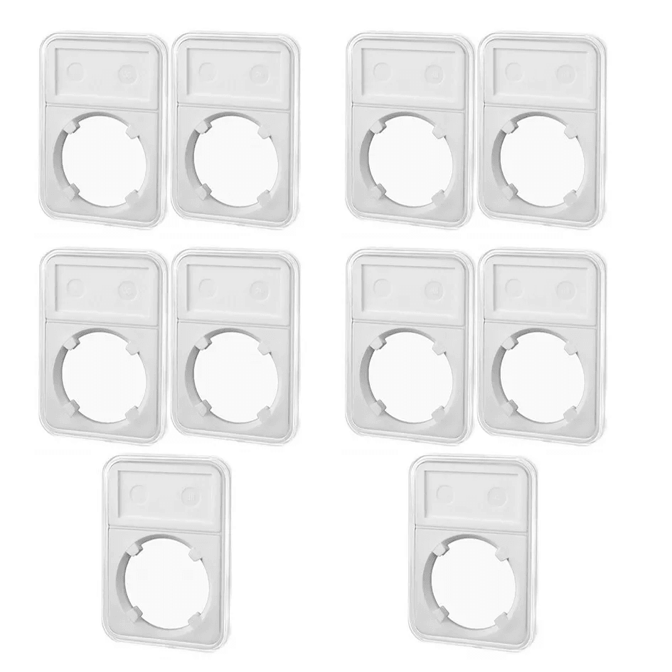 10pcs Coin Display Slabs 38mm Storage Holders For MORGAN PEACE Silver Dollars Coin Protection Cases