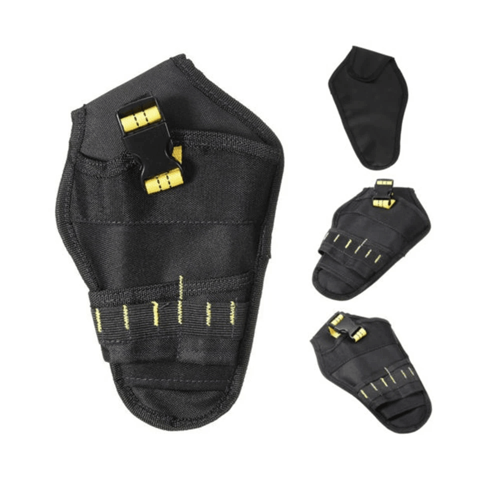 Drill Holster Tool Belt Pouch With Bit Holder Heavy Duty Hanging Waist Bag For Cordless Drill Tool 3