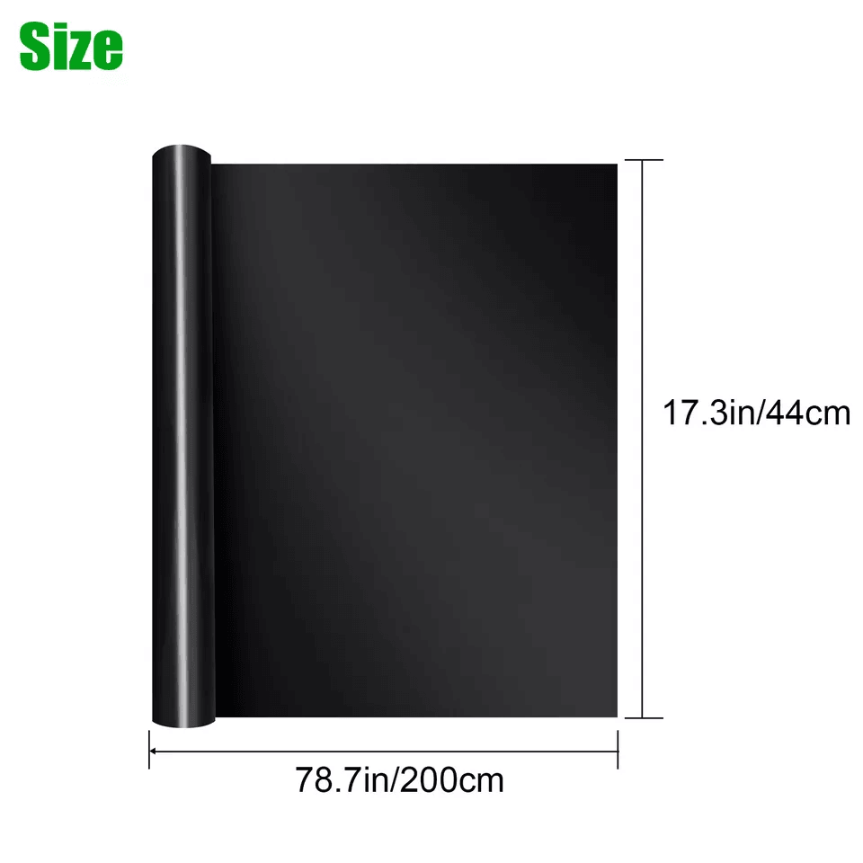 Static Cling Blackout Window Film UV Blocking Thick Privacy Glass Tint 4