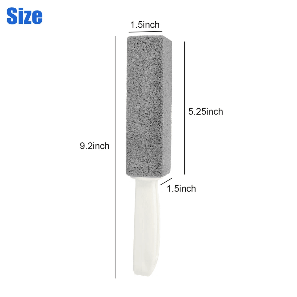 Heavy Duty Pumice Stone Toilet Cleaner With Handle Stain Remover Scouring Tool 6