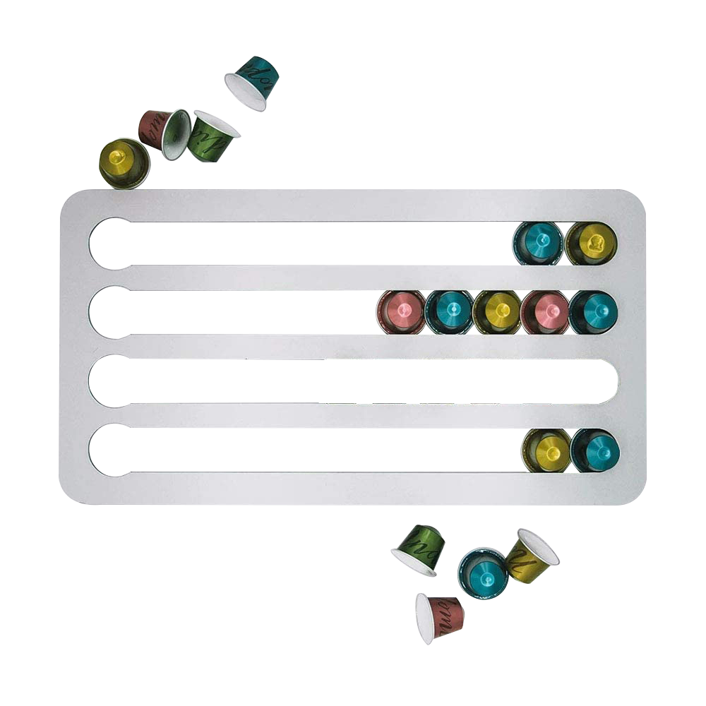 Rotating Nespresso Capsule Holder Standing Tower Rack for Coffee Pod Storage Organization