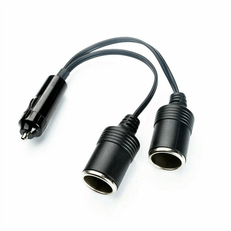 Dual Car Cigarette Lighter Splitter Charger Adapter Power Socket With 2 Female Ports For Auto Truck 5