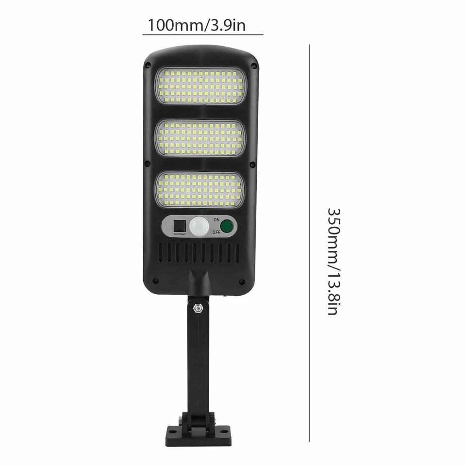 LED Solar Wall Light Outdoor Street Lamp With PIR Motion Sensor Remote Waterproof EnergySaving 0