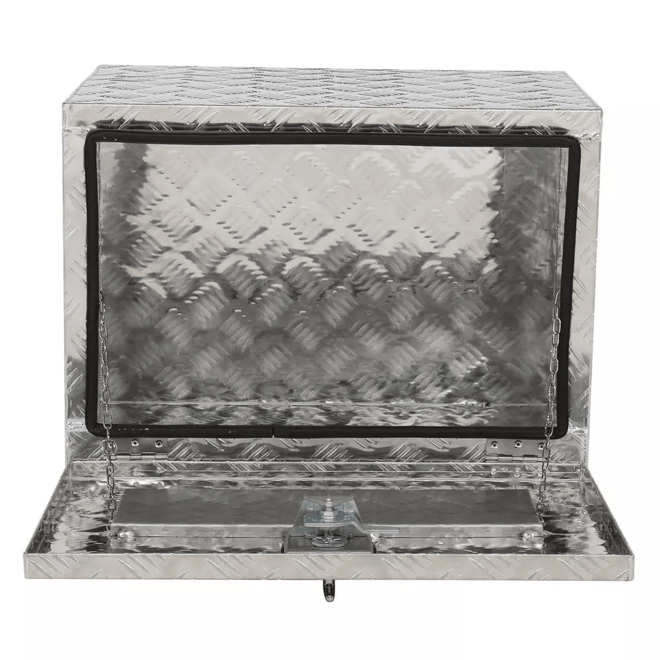 24 Aluminum Underbody Tool Box For Truck Trailer RV Lockable Storage Chest With Keys 2