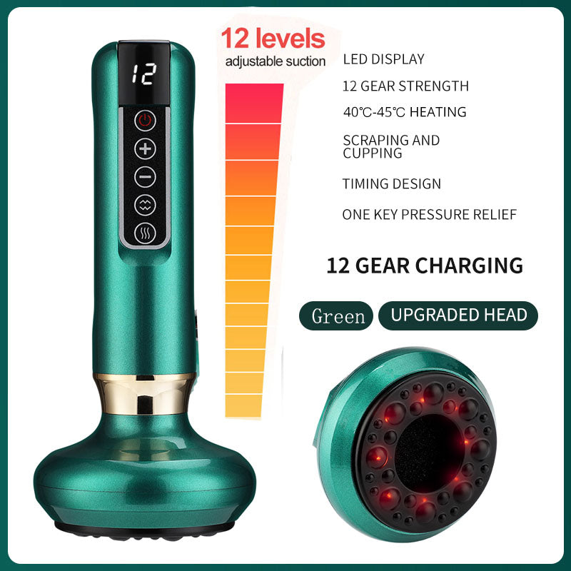 Infrared Electric Cupping Massager Vacuum Suction GuaSha for Cellulite Reduction Body Sculpting