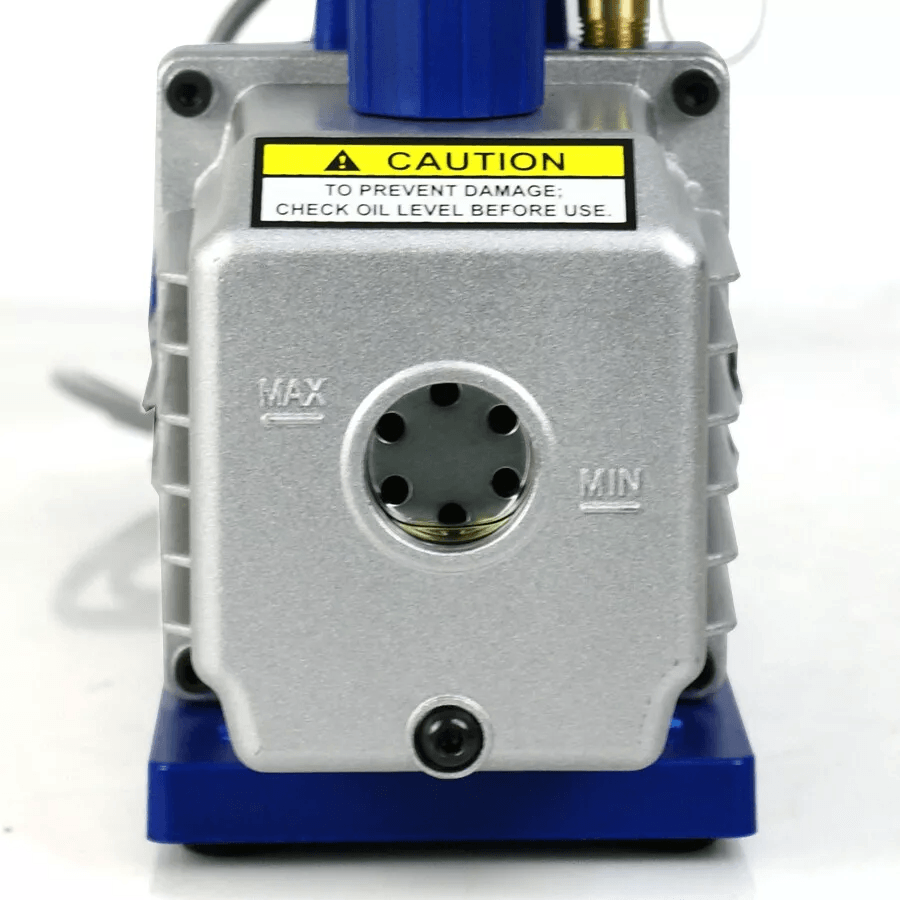 Single Stage Rotary Vane Air Vacuum Pump AC Manifold Gauge Set HVAC AC Refrigeration Kit 4