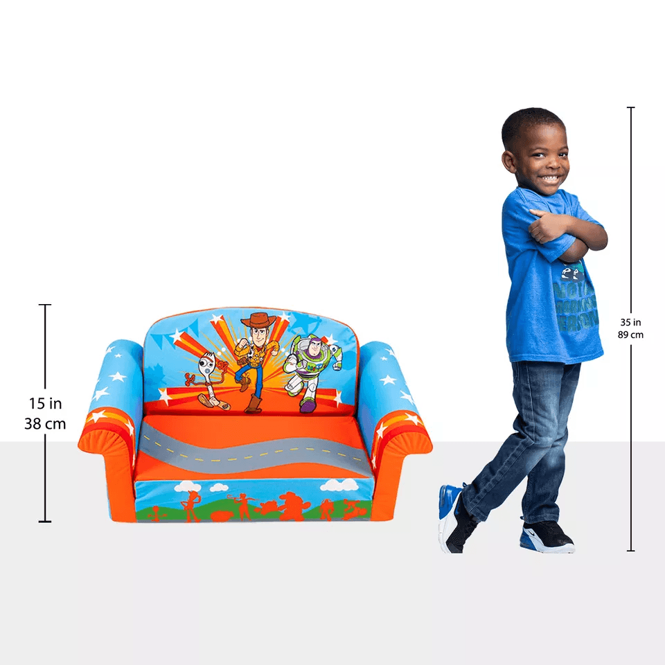 Toy Story Marshmallow Furniture Kids Flip Open Foam Sofa Bed Toddler Couch Sleeper Compressed Por 4