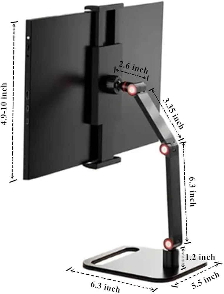 Adjustable Universal Desk Holder for 12173 Displays VESA Mount Monitor Stand with Expandable Base