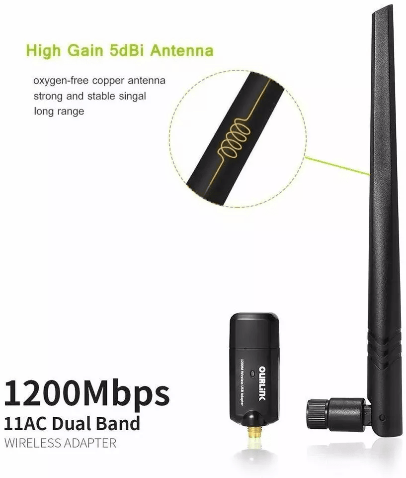 Mini AC600 Dual Band 245GHz WiFi USB Adapter Dongle 80211acbgn Wireless Network For PC Laptop 3