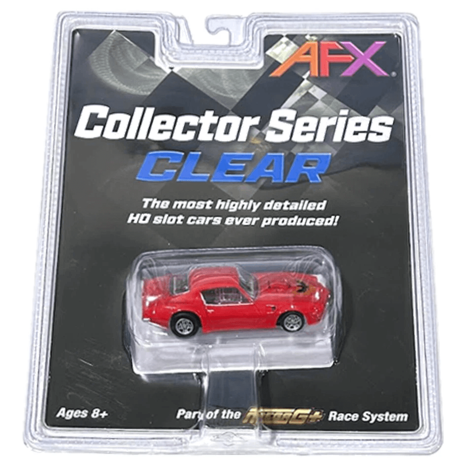 AFX Mega G Pontiac Firebird Trans Am WhiteBlue Red HO Slot Car 4