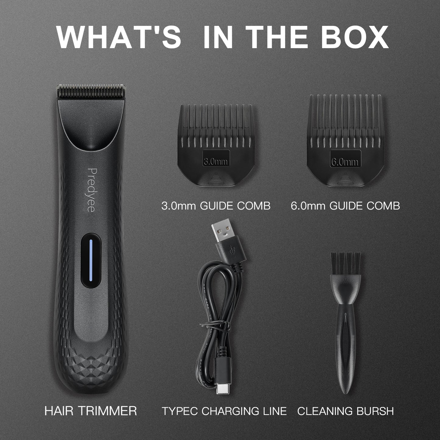 Electric Groin Hair Trimmer For Men Waterproof Body Groomer With Replaceable Ceramic Blades PubicCh 5
