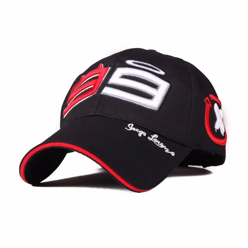 Unisex 99 Embroidered Cotton Baseball Cap Stylish Racing Hat for Spring Summer