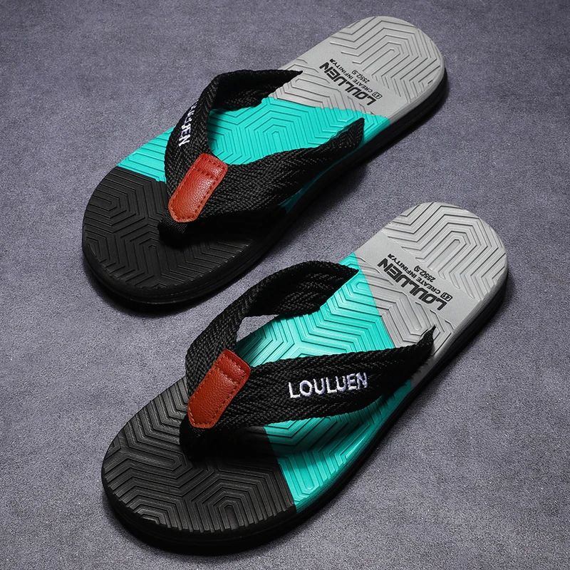 Mens Summer Flip Flops High Quality Breathable Beach Slippers Fashion Casual Outdoor Sandals 5