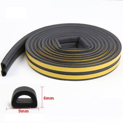 Title DIPE SelfAdhesive Door Window Sealing Strip AntiCollision Rubber Foam Sound Insulation fo