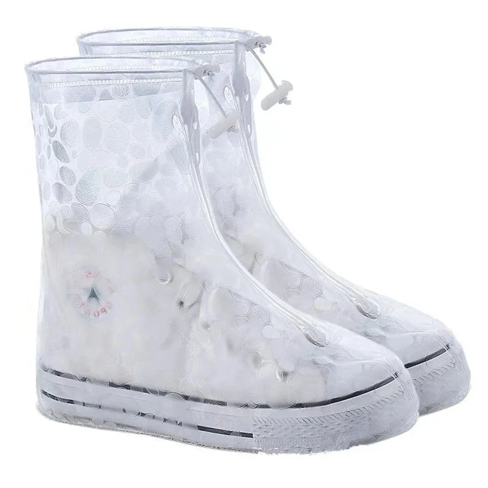 Premium Waterproof Rain Shoe Cover Thick PVC NonSlip Protectors For Adults Kids 13